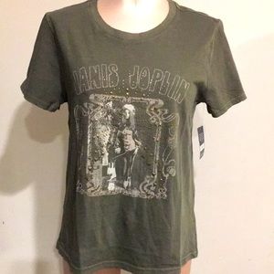 Lucky Brand Janis Joplin Shirt New Women’s Size XS Janis Joplin retro With Studs